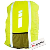 Salzmann 3M Cubierta de Mochila Reflectante | Alta Visibilidad- Impermeable | Equipada con 3M Scotchlite